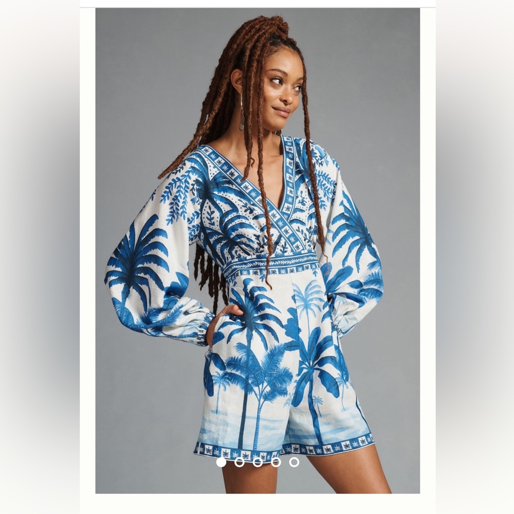 Farm Rio Long Sleeve Romper